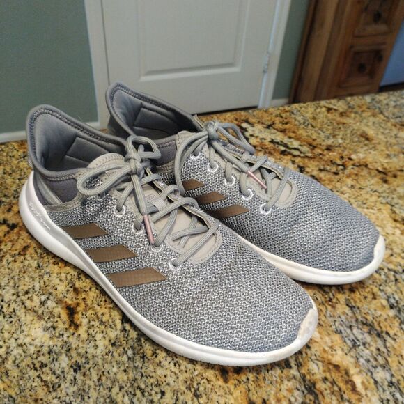 Adidas Womens Cloudfoam QT Flex DA9835 Gray Running Shoes Sneaker Size 8 - Picture 6 of 12